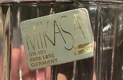 Mark Down! Final Sale!! Mikasa SN 101 Park Lane Germany Crystal Glasses • $99