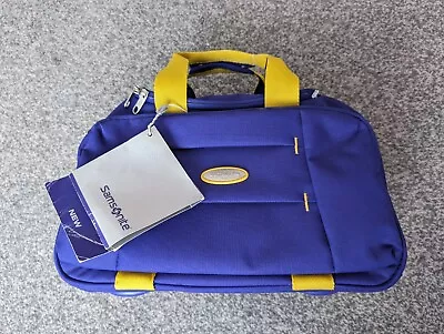 Samsonite D'Lite Beauty Case Blue Vanity Travel Make Up Bag Strap Keys Lockable • £50