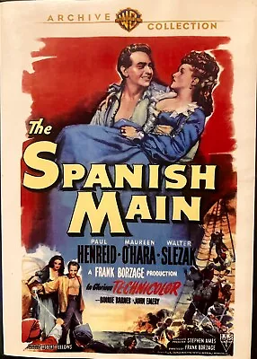 The Spanish Main (DVD 1945) 2012 Warner Bros Archive - Maureen O'Hara • $9.99