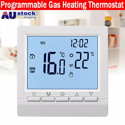 Gas Boiler Thermostat Programmable Heating Temperature Controller With Kid Lock • $26.99