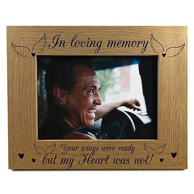 In Loving Memory Wooden Photo Frame Memorial Gift For Dad Mum Grandad Nan Nanny  • £7.99