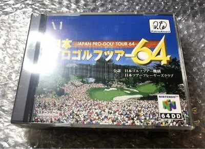 NEW! SUPER RARE Nintendo 64DD Japan Pro Golf Tour 64 N64DD 2000 Japan Retro N64 • $7387.01