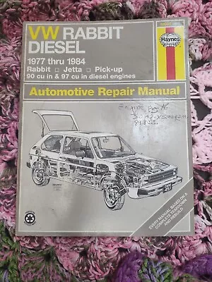 Haynes Automotive Repair Manual VW Rabbit Diesel 1977-1984 # 96020 (451) • $10.33