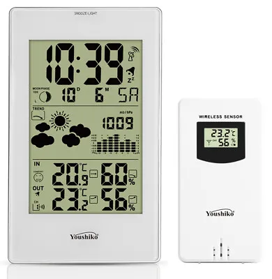  Weather Station With MSF Radio Control Clock ( UK Version )  Indoor  / Outdoor  • £39.99