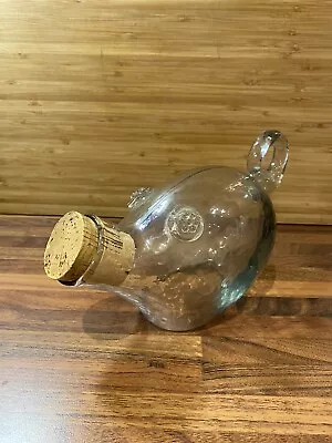 Hadeland Norway Glasswork Pig Storage With Cork Vintage • £4.99