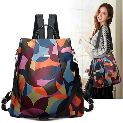 $24.99 • Buy Women Backpack Oxford Cloth Travel Anti-theft Rucksack Girls Ladies Shoulder Bag