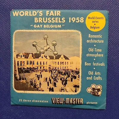 1993 A B & C World's Fair Brussels Gay Belgium 1958 View-master 3 Reels Packet • $29.99