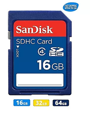 Sandisk SD Card 16GB 32GB 64GB Memory Card For Cannon Nikon Kodak & Sony • $10.40