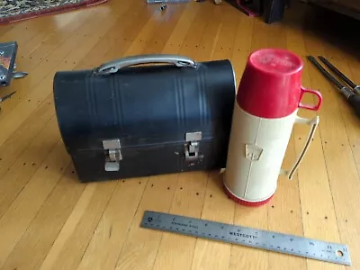 Vintage Metal Lunch Box With Thermos • $35