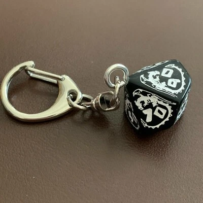 £1.99 • Buy D% - Dice Keyring - Q Workshop - Dragon - Black And White - D&D - Game Master