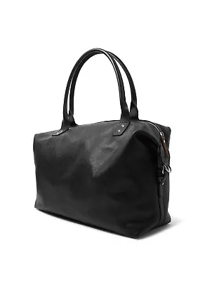 Oliver Spencer Doctor's Bag Holdall In Black Grain Leather - BNWT RRP £490 • £375