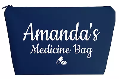 £7.99 • Buy Medicine Bag Personalised With Name Medical Kit First Aid Rescue Tablets Case 