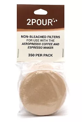 350x 2POUR Natural Paper Filter - 1 Pack - Non Bleached - For Aeropress Coffee • $14.99