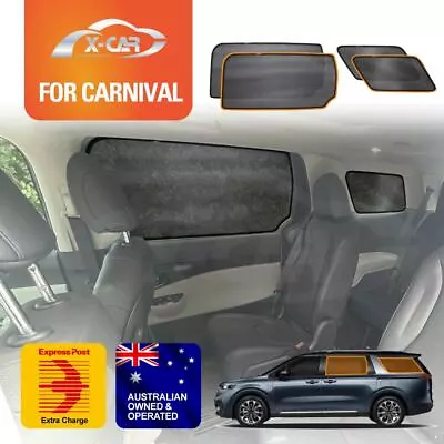 Rear Port Window Magnetic Mesh Sun Blind Shade For Kia Carnival KA4 Series 20-24 • $59.95