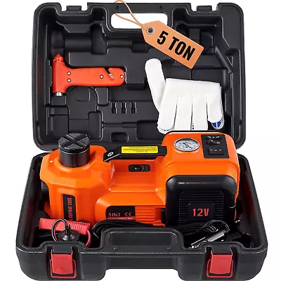 $119.99 • Buy VEVOR Electric Hydraulic Car Floor Jack 5 Ton 12V Built-in Tire Inflator Pump
