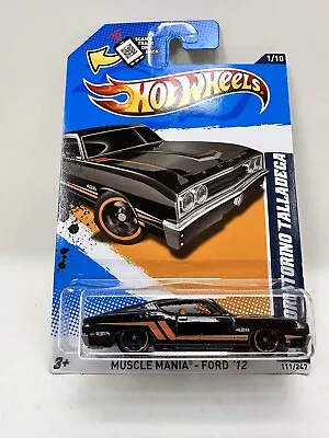 Hot Wheels 2012 Muscle Mania ‘69 Ford Torino Talladega Black & Orange • $12.10