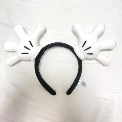 Tokyo Disney Resort Mickey Mouse White Hands Ears HeadBand Hat Limited To Japan • $35