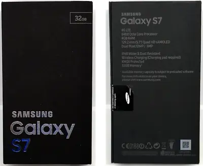 Samsung Galaxy S7 G930F (32GB/Midnight Black) Empty Box Only • £4.99