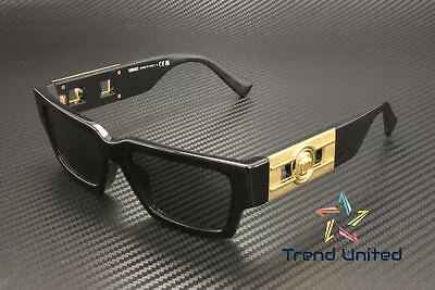 VERSACE VE4459 GB1 87 Black Dark Grey 54 Mm Unisex Sunglasses • $192.99