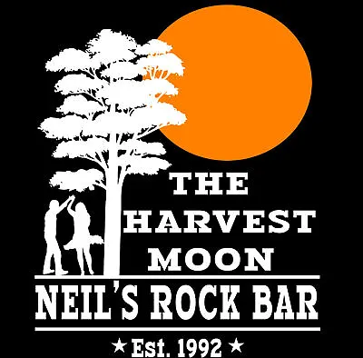 Neil Young Inspired T-Shirt Harvest Moon CSN&Y Rock Cool Design • £14.95