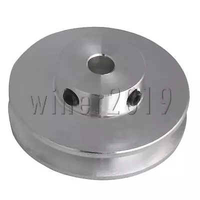 Silver Aluminum Alloy Single Groove 6MM Fixed Bore Pulley For Motor Shaft 3-5MM • $8.99