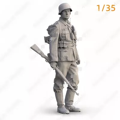 1/35 Resin Figure Model Kit WWII German Soldier Infantry Unassembled Unpainted • $12.32