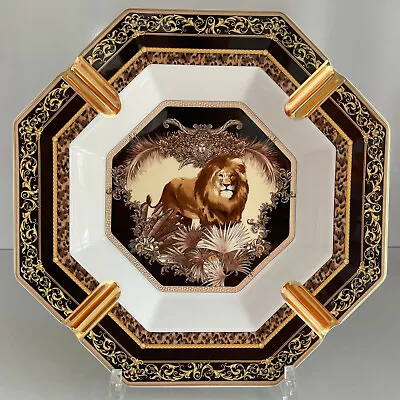 VERSACE Le Regne Animal William   ASH TRAY 9 1/2   Rosenthal NEW In Box Lion • $299