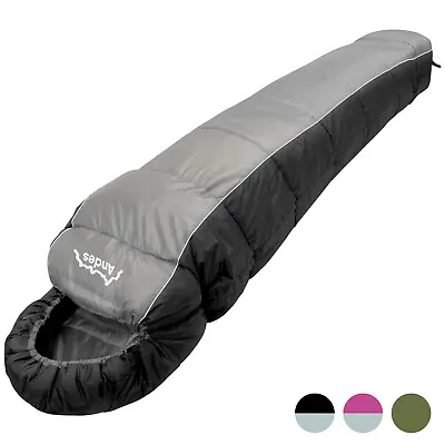 Andes Nevado 400 4 Season 400 XL Camping Hiking Mummy Sleeping Bag • £24.99