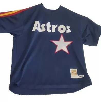 MITCHELL & NESS 1980 Houston Astros 34 Nolan Ryan JERSEY Size 58 Cooperstown  • $35.99