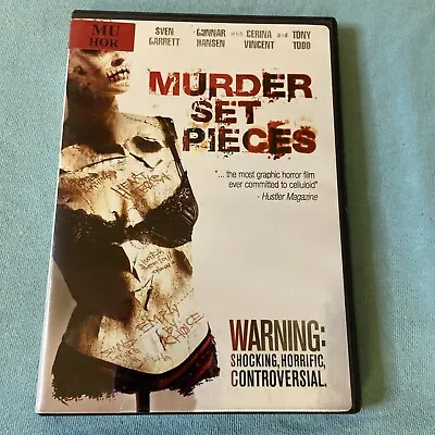 MURDER SET PIECES DVD Graphic Horror Horror Sven Garrett Gunnar Hansen • $17.09