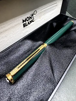 MONTBLANC NOBLESSE OBLIGE Green-Moss GT Vintage Fountain Pen 14K 585 Nib/ F • $240