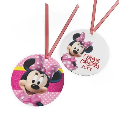 Disney Minnie Mouse Ornaments Pink Minnie Personalized Year Made In Aluminum  • $17