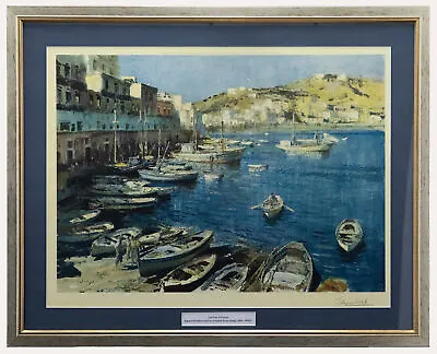 Edward Brian Seago (1910-1974) - Framed Lithograph The Port Of Ponza • £310