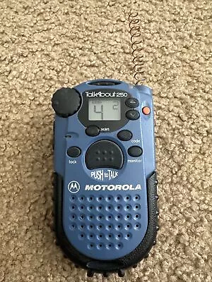 Motorola Talkabout 250 Walkie Talkie With Channel Scan And Lock Belt Clip • $19.95