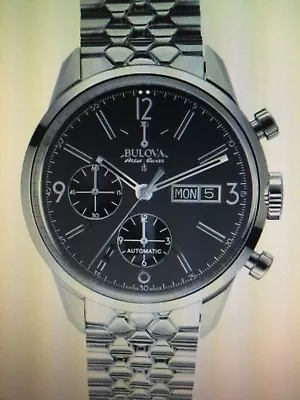 Bulova Accu Swiss 63C119 Murren Men's Day Date Automatic Chronograph Watch • $599.88