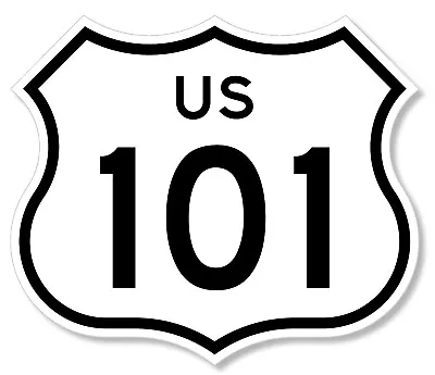 US Highway 101 Sign CA California Hwy1 Hwy 1 Vinyl Sticker Decal • $4.99