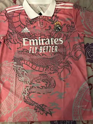 Real Madrid Jersey Soccer Pink Concept Dragon Edition Fan Jersey SMLXLXXL • $49.99