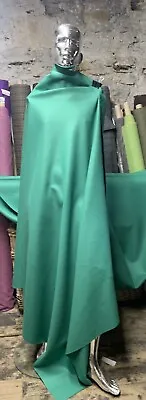 1 Metre Of Emerald Green Pure Melton Wool Fabric-Coating-crafts-upholstery • £15