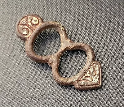 £35 • Buy MEDIEVAL GERMAN GOLD ON BRONZE DOUBLE LOOP BUCKLE Ca. 14TH CENTURY A.D.