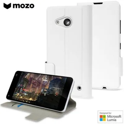 Genuine Mozo Microsoft Lumia 550 Flip Cover Case  White 550FW • £9.99