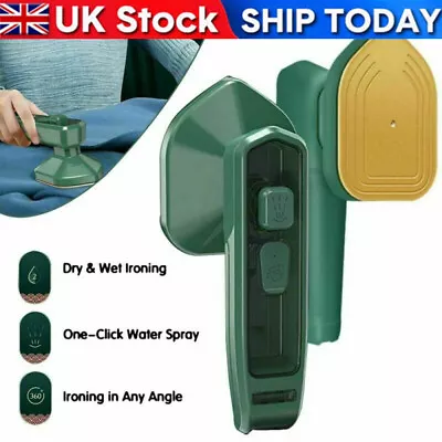 £10.39 • Buy Micro Steam Iron Portable Mini Handheld Professional Steamer Clothes Garments UK