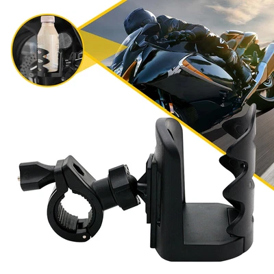 £11.99 • Buy Adjustable Motorcycle Handlebar Drink Cup Holder Mount Water Bottle For ATV Bike