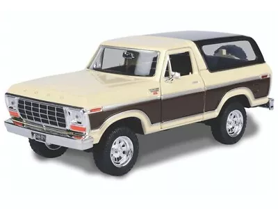 1978 Ford Bronco Ranger XLT - Tan / Brown 1:24 Scale Model - Motormax 79371TABRN • $34.95