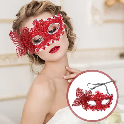  Lace Butterfly Half Face Mask Woman Women Cosplay Mascarade Masks • £6.90