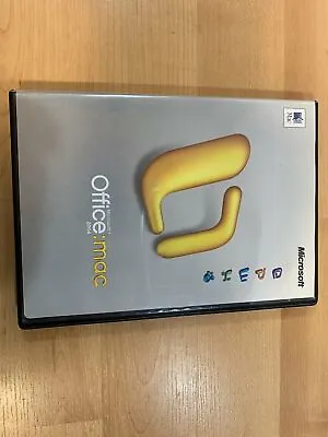 Microsoft Office Mac 2004 Disc W/ Key Manual And Case X10-33159 • $9