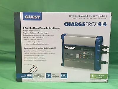 GUEST - CHARGEPRO 4/4 8Amp DUAL BANK MARINE BATTERY CHARGER 2707A • $89.95
