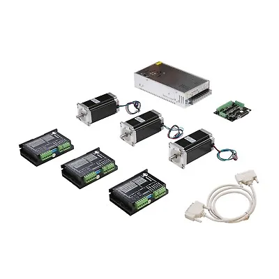 【US FreeShip】3Axis Nema23 Stepper Motor 425oz-in 3A&Driver DM542A CNC Router • $140.72