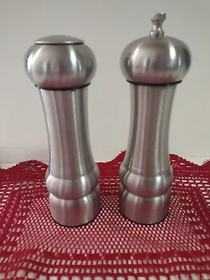 Vintage Olde Thompson Carbon Steel Salt Shaker & Pepper Mill  5  Tall • $20