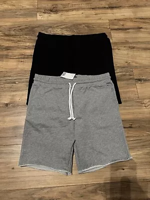 H&M Elastic Drawstring Sweatshorts Lot Of 2 Size L • $40