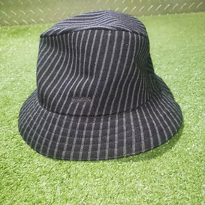 Kangol Mens Tweed Knit Pin Stripe Gaffer Trilby Bucket Hat Large 6457BC NEW • $20.99